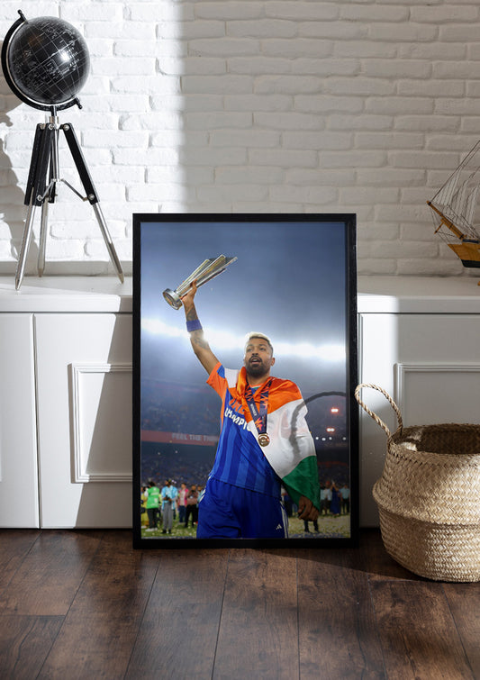 Hardik Pandya | ICC T20 2026 | Cricket Frame & Poster