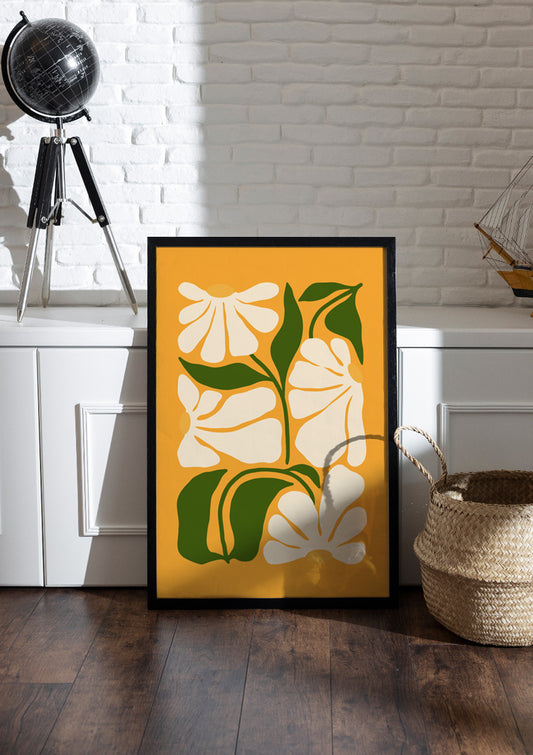 Minimal floral | Abstract & Boho Frames & Posters