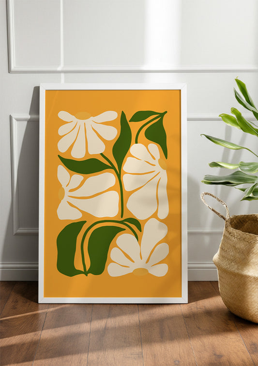 Minimal floral | Abstract & Boho Frames & Posters