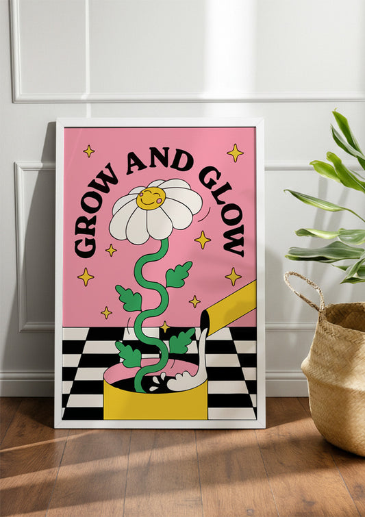 GROW AND GLOW | Abstract & Boho Frames & Posters
