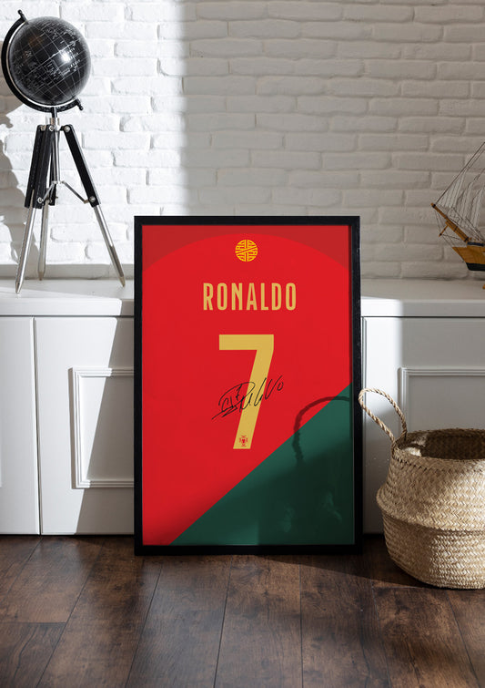 Cristiano Ronaldo | Football Frame & Poster