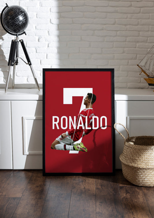 Cristiano Ronaldo | Football Frame & Poster