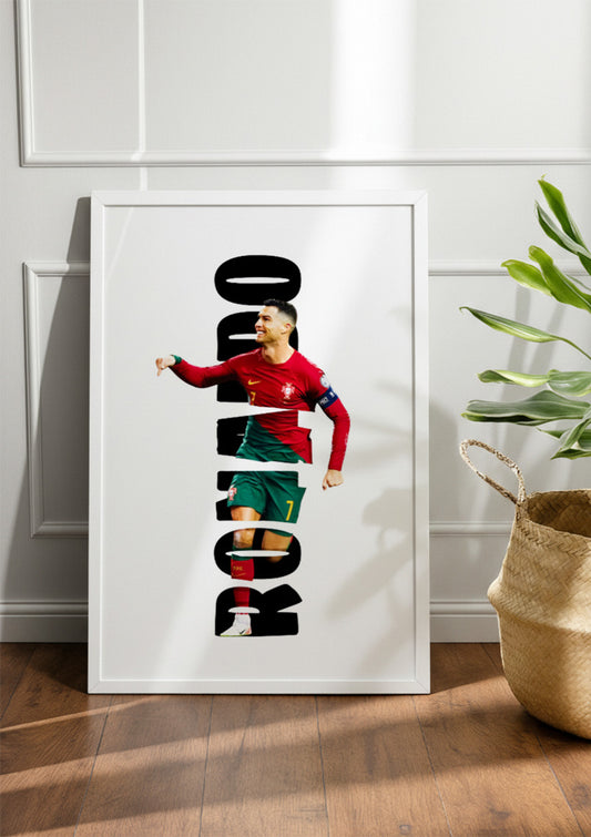 Cristiano Ronaldo | Football Frame & Poster