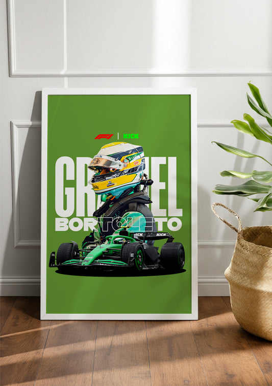 Gabriel Bortoleto Formula 1 | F1 Frame & Poster