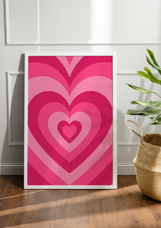 PINK HEART | Girls Frame & Poster