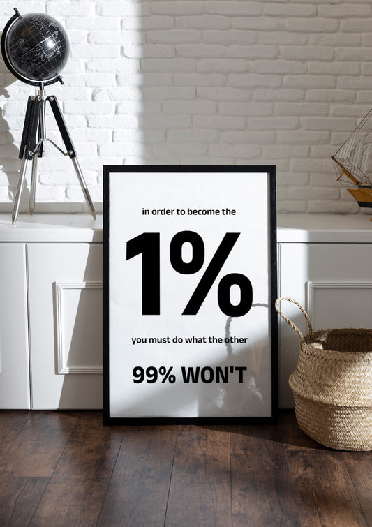 1%| Motivational Frame & Poster
