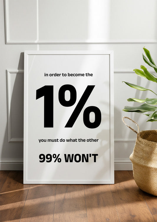 1%| Motivational Frame & Poster
