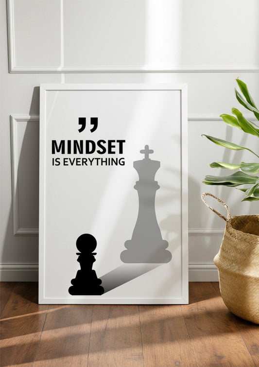 MINDSET IS EVERYTHING| Motivational Frame & Poster