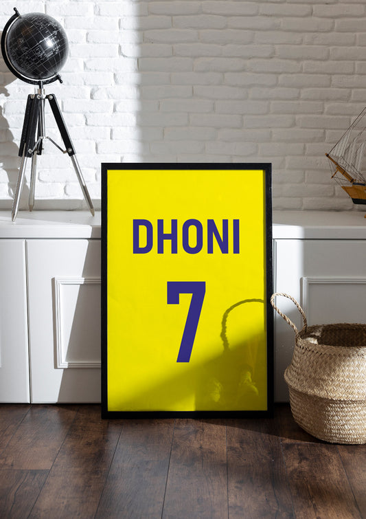 MS Dhoni | Cricket Frame & Poster