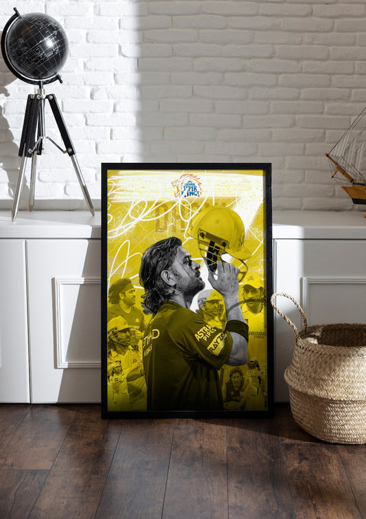 MS Dhoni | Cricket Frame & Poster