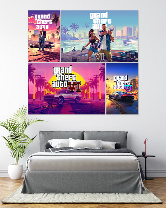 GTA 6 Collage kit | GTA SIX Game Posters