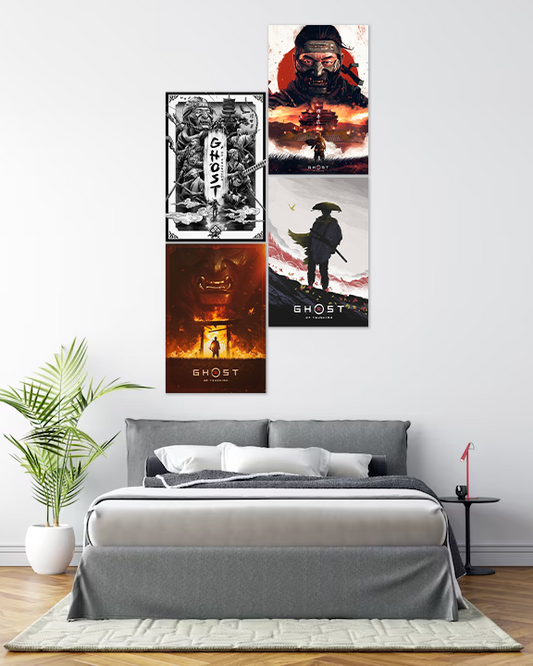 Ghost of Tsushima Collage kit (A3) | Ghost of Tsushima Game Posters