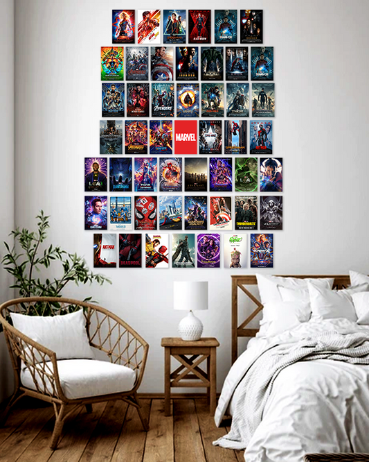 50 Avengers Poster Set (4×6) | Marvel Superhero Posters
