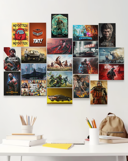 20 Poster Games Collage kit (A3 size) | Game Posters