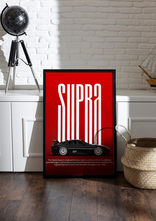 Toyota Supra | Car Frame & Poster