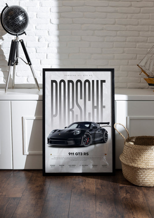 Porsche 911 GT3 RS | Car Frame & Poster
