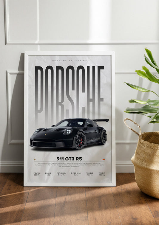 Porsche 911 GT3 RS | Car Frame & Poster