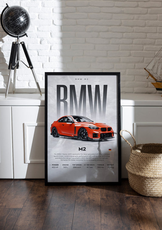 BMW M2 | Car Frame & Poster