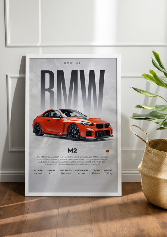 BMW M2 | Car Frame & Poster