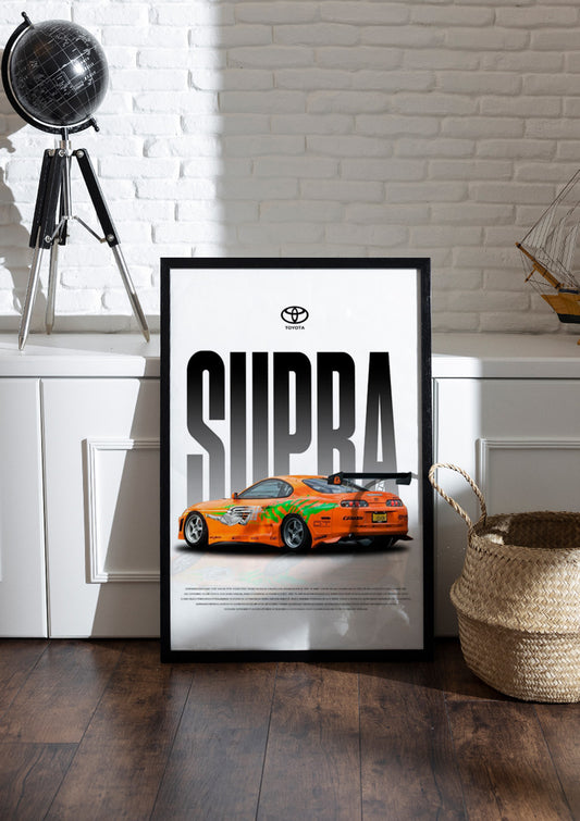 SUPRA | Car Frame & Poster