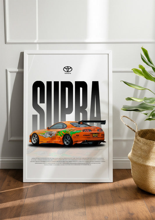 SUPRA | Car Frame & Poster