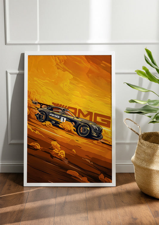 Mercedes-Benz AMG GT | Car Frame & Poster