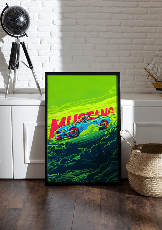 Ford Mustang | Car Frame & Poster