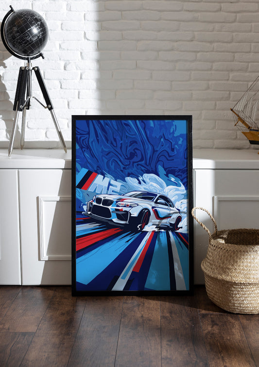 BMW M2 sports car | Car Frame & Poster