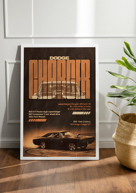 Dodge Charger | Car Frame & Poster