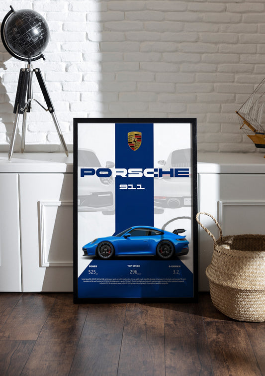 Porsche 911 | Car Frame & Poster