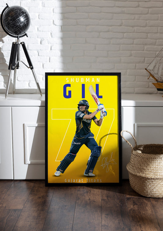 Shubman Gill | Cricket Frame & Poster