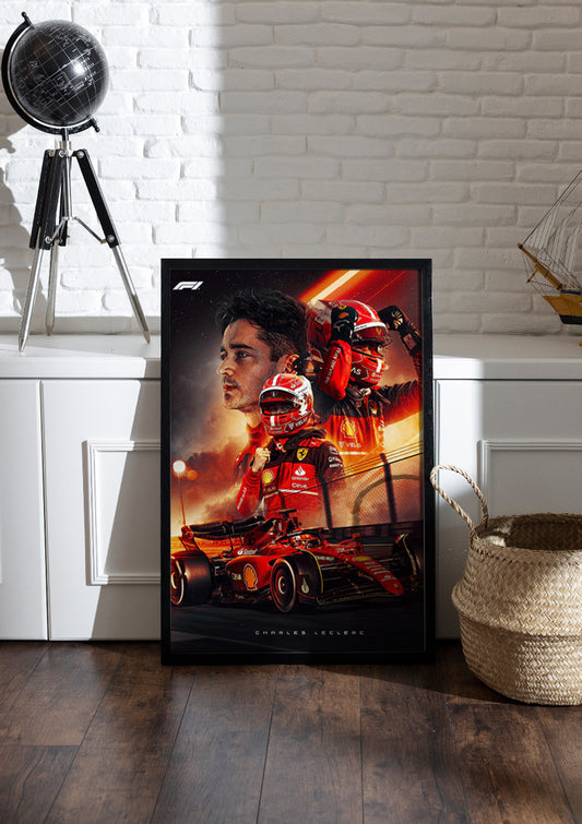 Charles Leclerc Formula 1 | F1 Frame & Poster