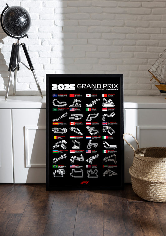 FORMULA 1 RACE TRACK | F1 Frame & Poster