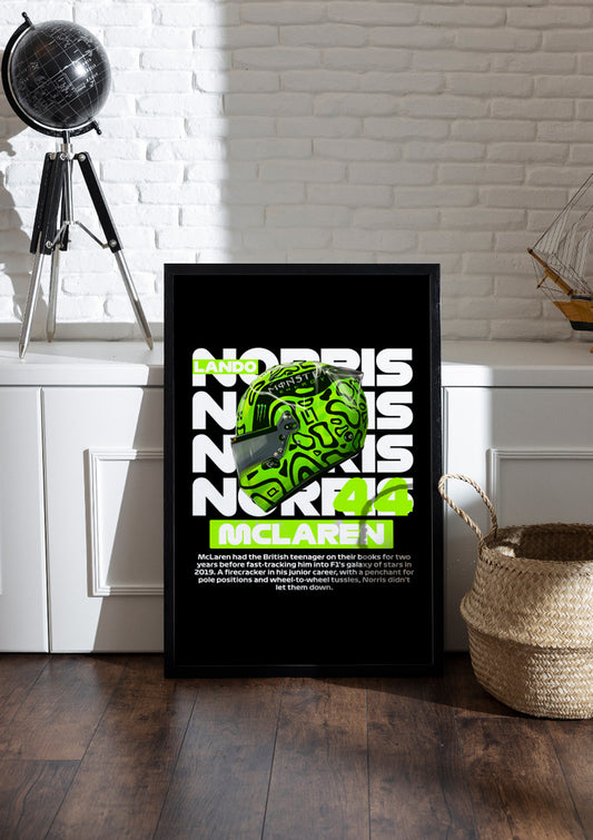 Lando Norris McLaren Formula 1 | F1 Frame & Poster