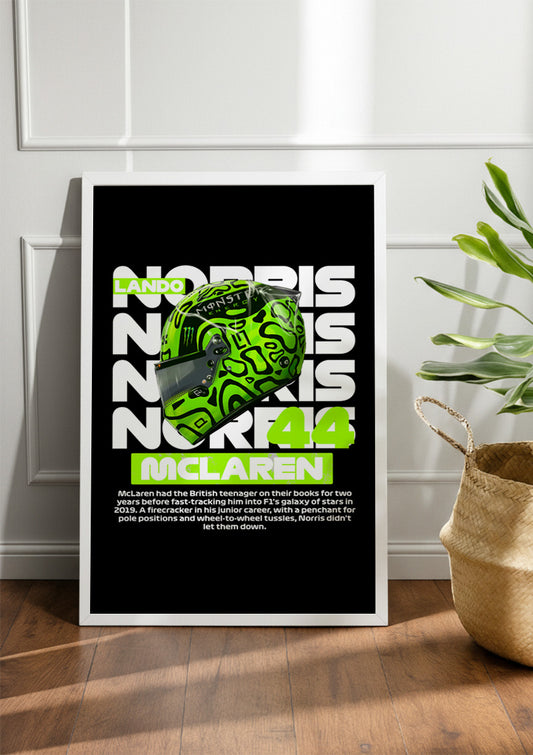 Lando Norris McLaren Formula 1 | F1 Frame & Poster
