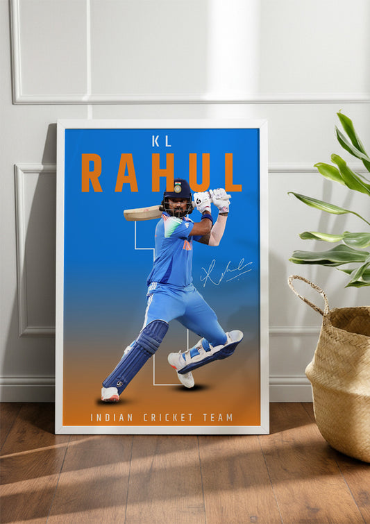 KL Rahul | Cricket Frame & Poster