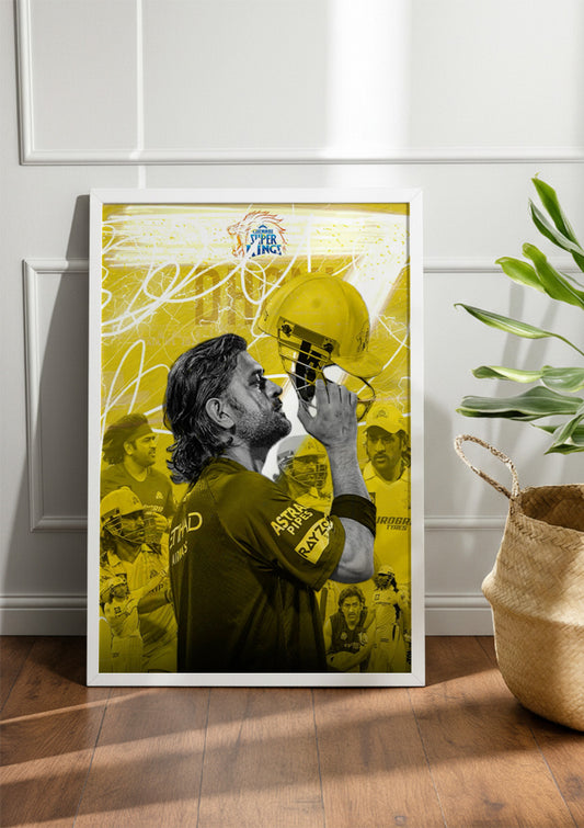 MS Dhoni | Cricket Frame & Poster