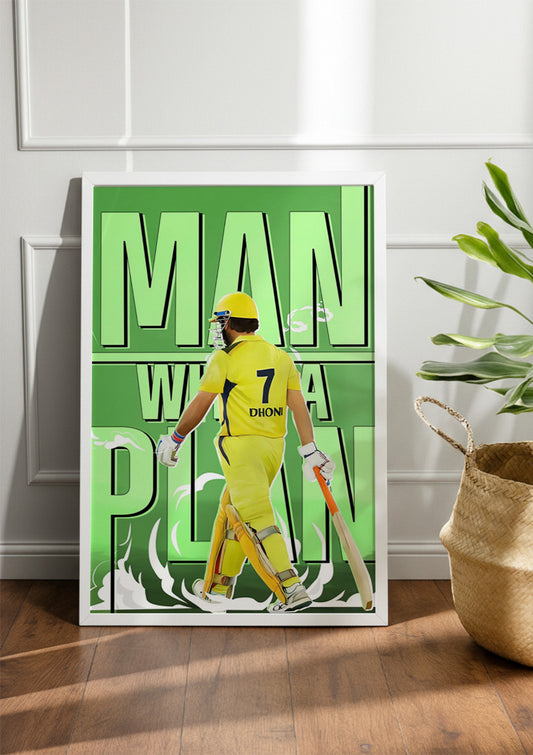 MS Dhoni | Cricket Frame & Poster