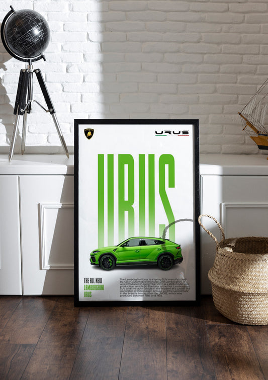 Lamborghini Urus | Car Frame & Poster