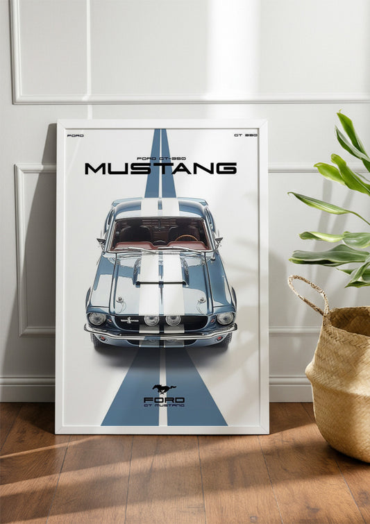 1967 Ford Mustang Shelby GT500 | Car Frame & Poster