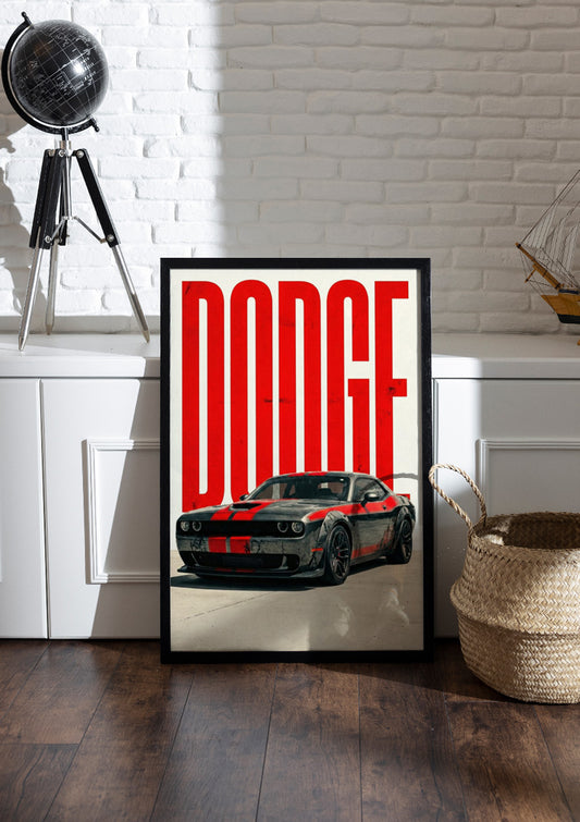 Dodge Challenger | Car Frame & Poster