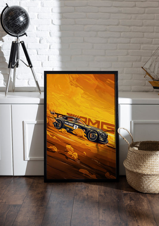 Mercedes-Benz AMG GT   | Car Frame & Poster