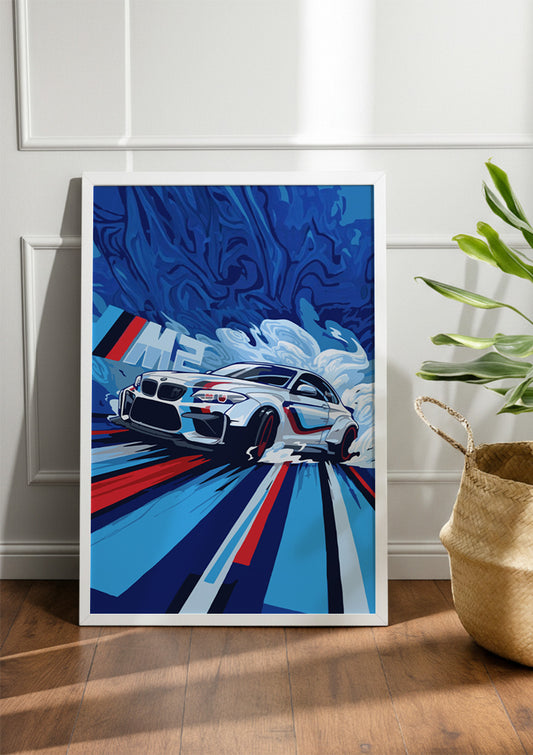 BMW M2 sports car | Car Frame & Poster